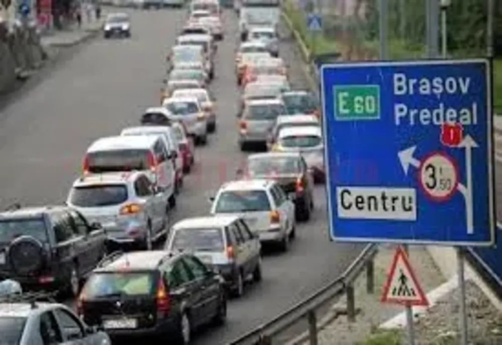 Trafic aglomerat pe DN1, între Bușteni și Predeal