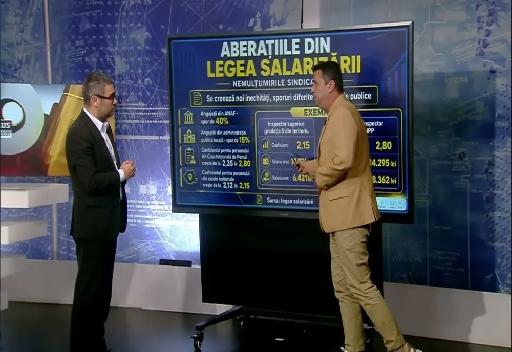 Aberații în noua Lege a salarizării: aceeași funcție, dar aproape 2.000 de lei diferență la salariu