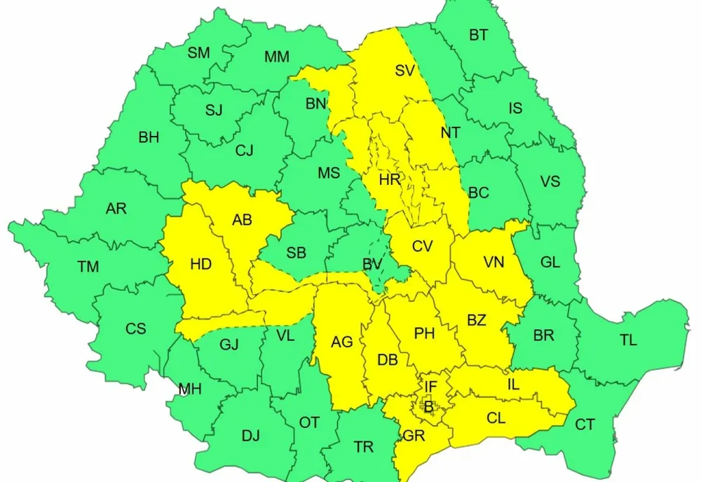Vremea se menţine instabilă în România astăzi