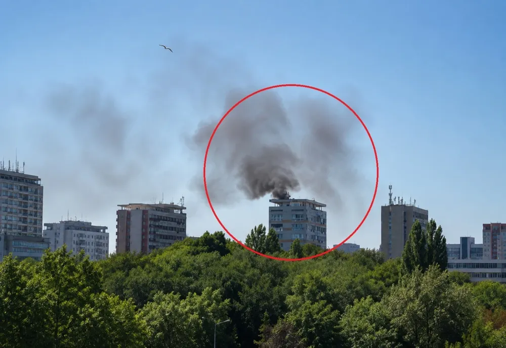 Incendiu într-un bloc din Sectorul 3 al Capitalei. Zeci de locatari s-au autoevacuat din imobil VIDEO