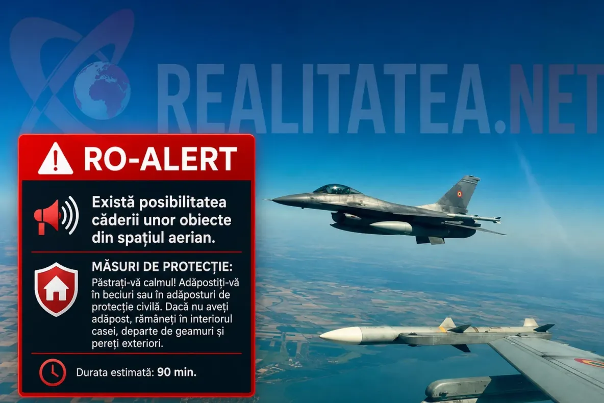 Alertă cu drona în județele Galați și Tulcea. Populația, avertizată prin RO-ALERT să se adăpostească - VIDEO 