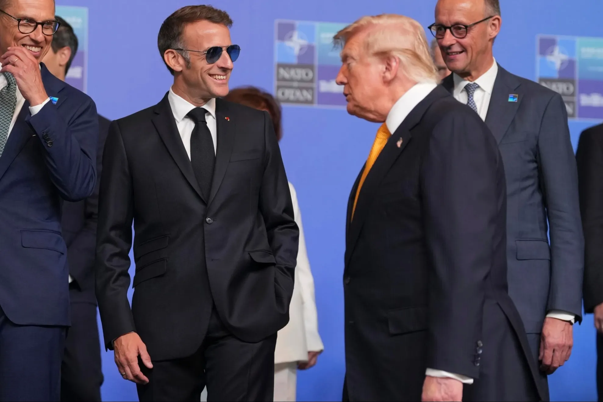 Donald Trump și Emmanuel Macron