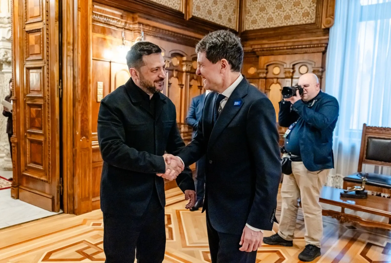 Nicușor Dan și Volodimir Zelenski