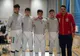 Echipa masculină de sabie a României, medaliată cu aur la Europenele de juniori