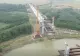 Ploile blochează lucrările la podul hobanat peste râul Siret de pe Drumul Expres Brăila - Galaţi. Anunțul CNAIR